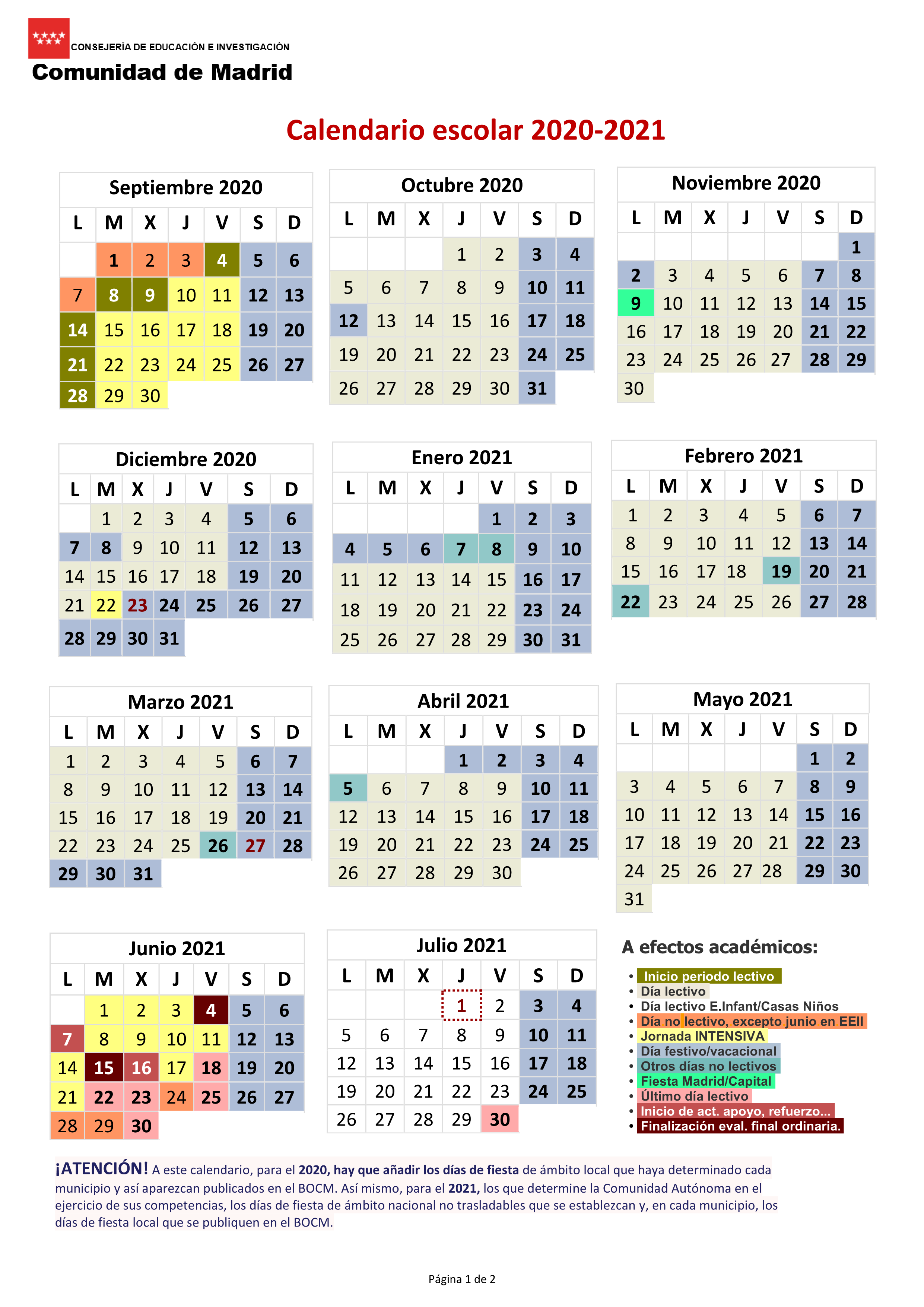 Calendario Jul 2021 Agenda Escolar 2020 21 Para Imprimir Imagesee